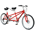 Red tandem bike